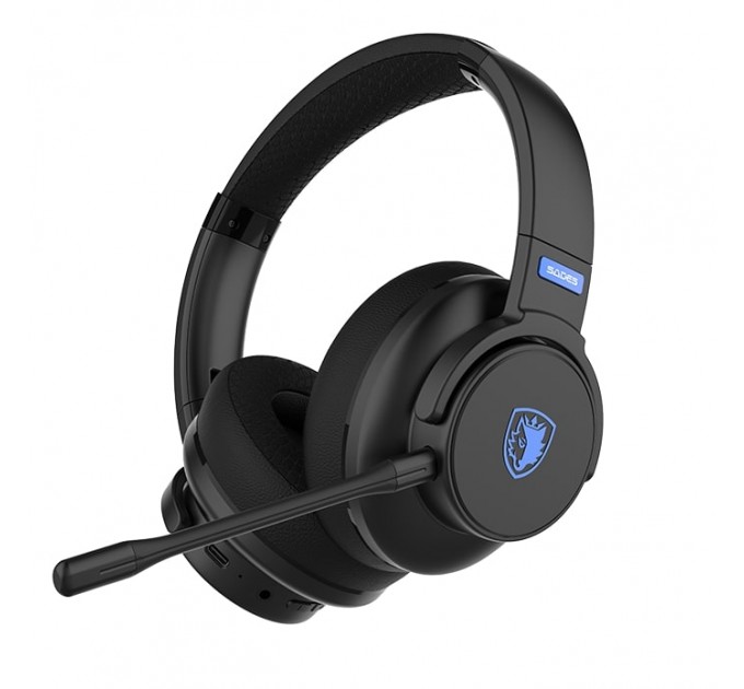 Sades Гарнитура Sades SA-202 Runner Black/Blue (sa202bkb)