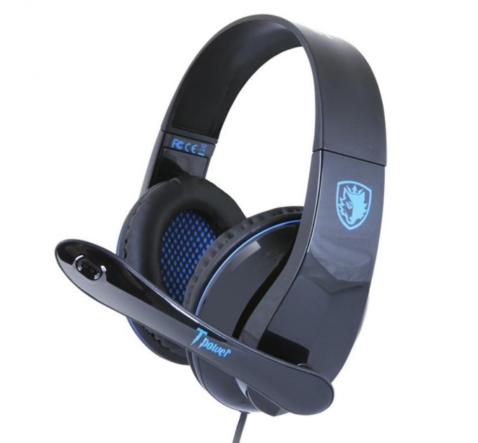 Sades Гарнитура Sades SA-701 Black/Blue (sa701blj)