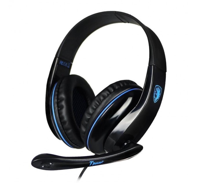 Sades Гарнитура Sades SA-701 Black/Blue (sa701blj)