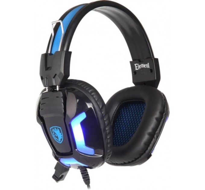 Sades Гарнитура Sades SA-702 Element Black/Blue (sa702bl)