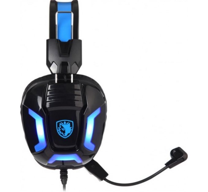 Sades Гарнитура Sades SA-702 Element Black/Blue (sa702bl)