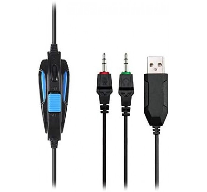 Sades Гарнитура Sades SA-702 Element Black/Blue (sa702bl)