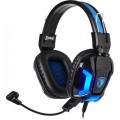 Sades Гарнитура Sades SA-702 Element Black/Blue (sa702bl)