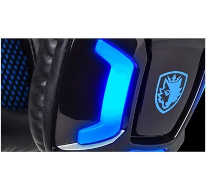 Sades Гарнитура Sades SA-702 Element Black/Blue (sa702bl)