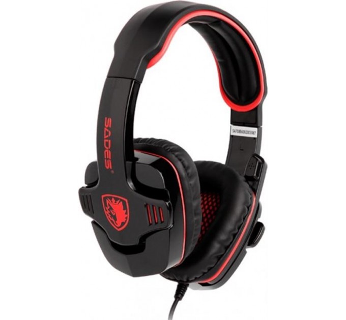 Sades Гарнитура Sades SA-708GT Black/Red (sa708brj)