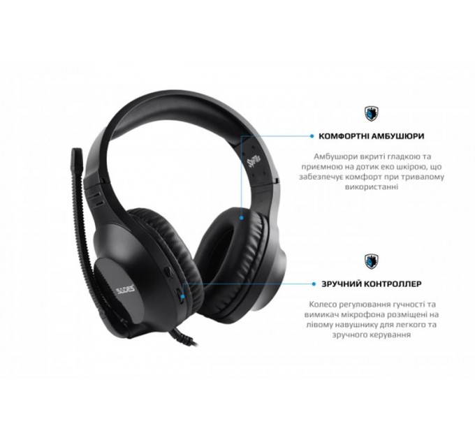 Sades Гарнитура Sades SA-721 Spirits Black (sa721bkj)