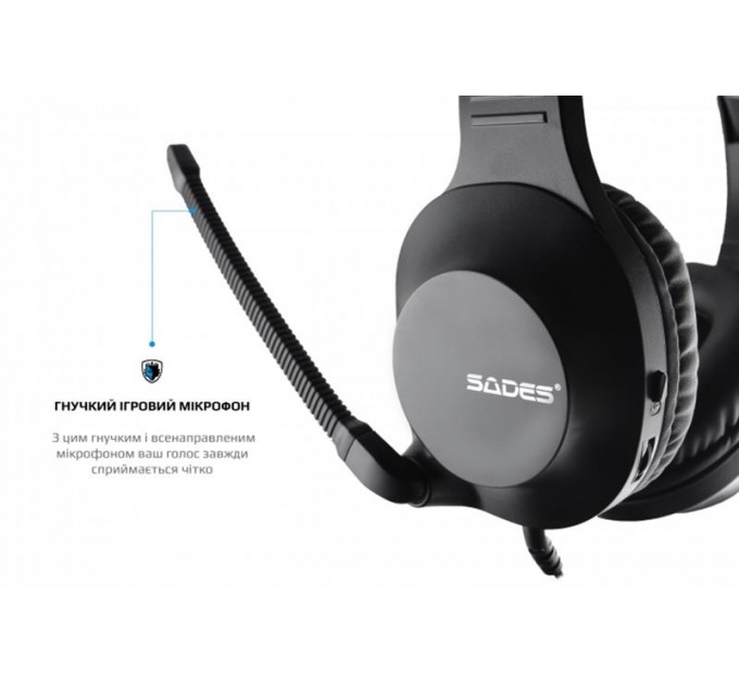 Sades Гарнитура Sades SA-721 Spirits Black (sa721bkj)