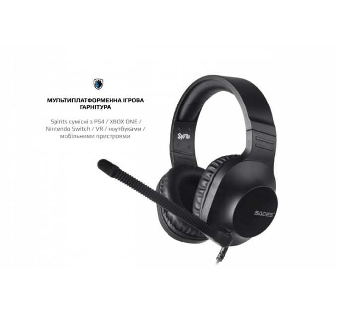 Sades Гарнитура Sades SA-721 Spirits Black (sa721bkj)