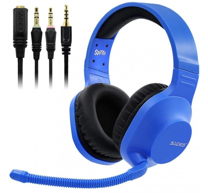 Sades Гарнитура Sades SA-721 Spirits Blue (sa721blj)