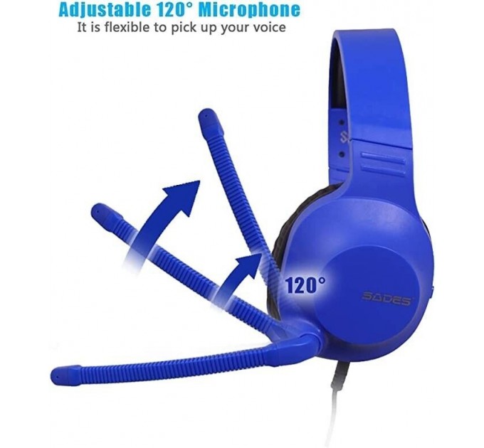 Sades Гарнитура Sades SA-721 Spirits Blue (sa721blj)