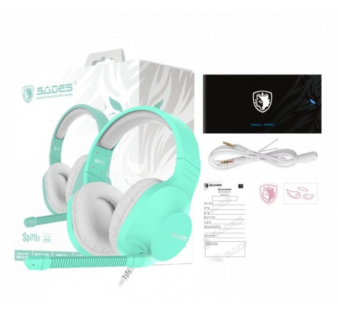 Sades Гарнитура Sades SA-721 Spirits Cyan (sa721cnj)