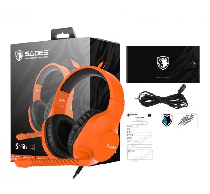 Sades Гарнитура Sades SA-721 Spirits Orange (sa721orj)