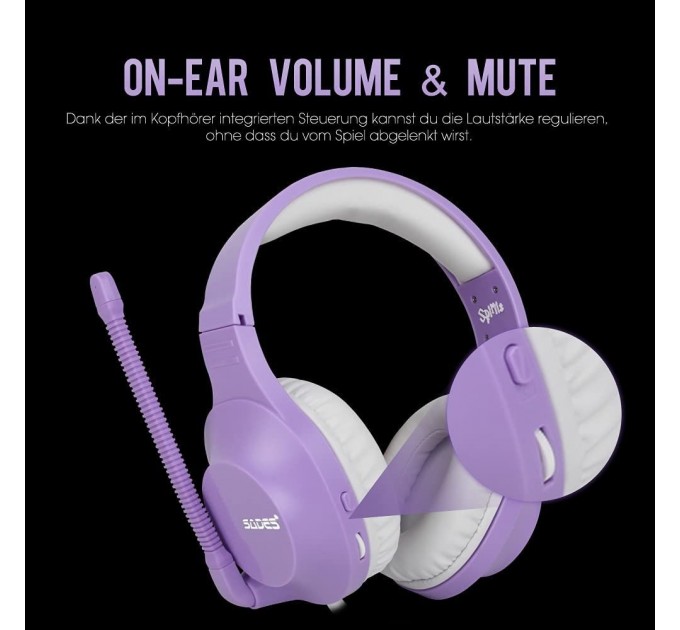 Sades Гарнитура Sades SA-721 Spirits Purple (sa721prj)