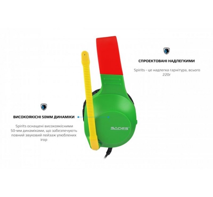 Sades Гарнитура Sades SA-721 Spirits Rasta (sa721rsj)