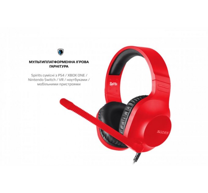 Sades Гарнитура Sades SA-721 Spirits Red (sa721rdj)