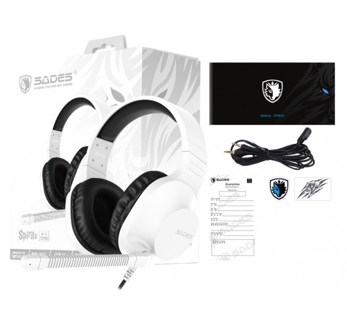 Sades Гарнитура Sades SA-721 Spirits White (sa721wtj)