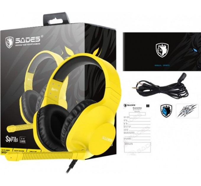 Sades Гарнитура Sades SA-721 Spirits Yellow (sa721yej)