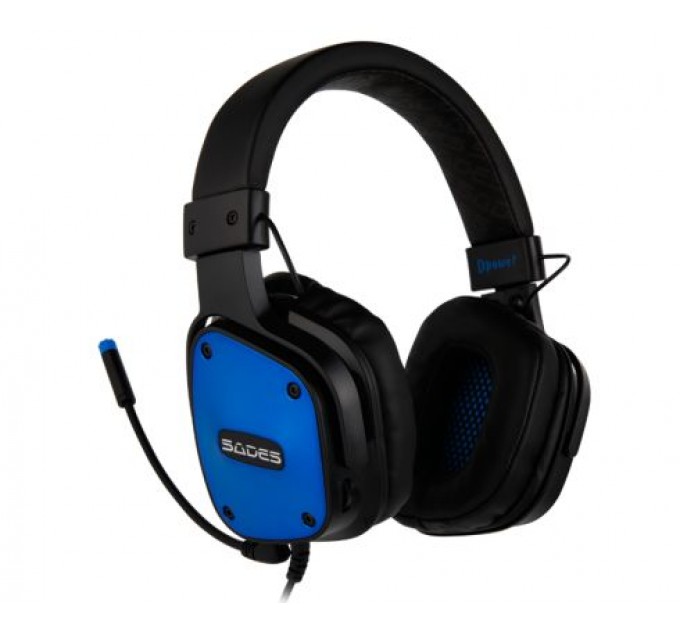 Sades Гарнитура Sades SA-722 Dpower Black/Blue (sa722blj)