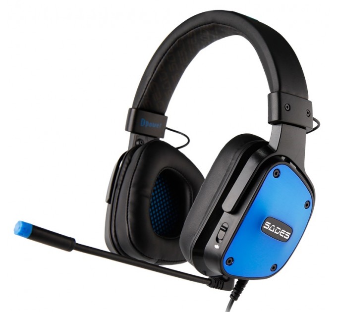 Sades Гарнитура Sades SA-722 Dpower Black/Blue (sa722blj)
