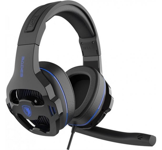 Sades Гарнитура Sades SA-726 Ppower Black/Blue (sa726blj)