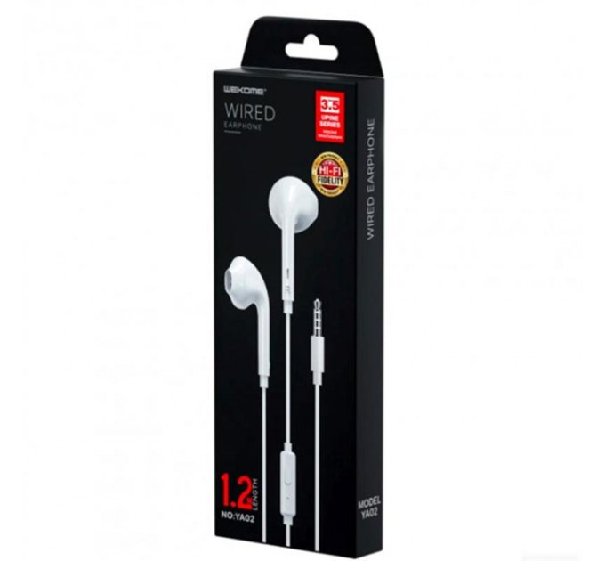 WK Гарнитура WK YA02 White (6941027616147)