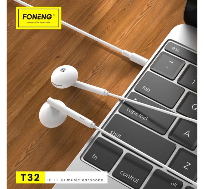 Foneng Гарнитура Foneng T32 3D music earphone (T32-E-3DM)