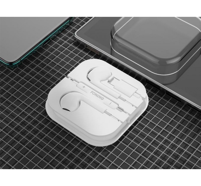 Foneng Гарнитура Foneng T61 Type-C White (T61-WE-TC)