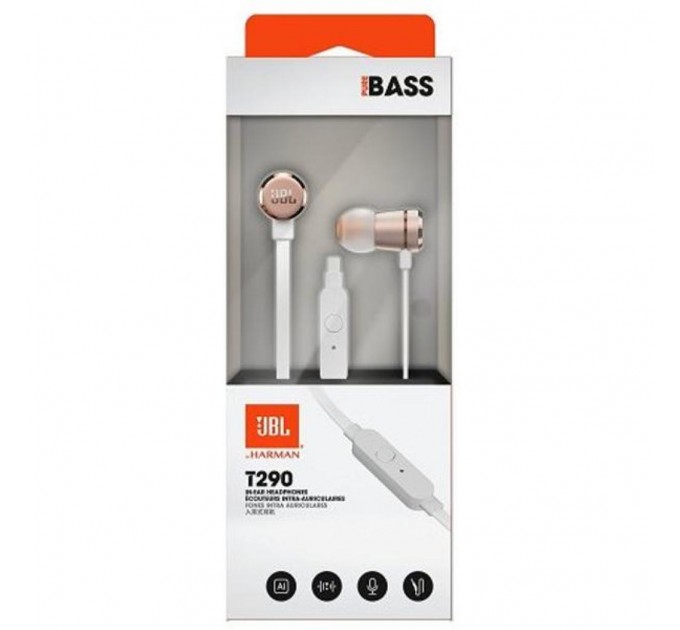 JBL Гарнитура JBL T290 Rose Gold (JBLT290RGD)5