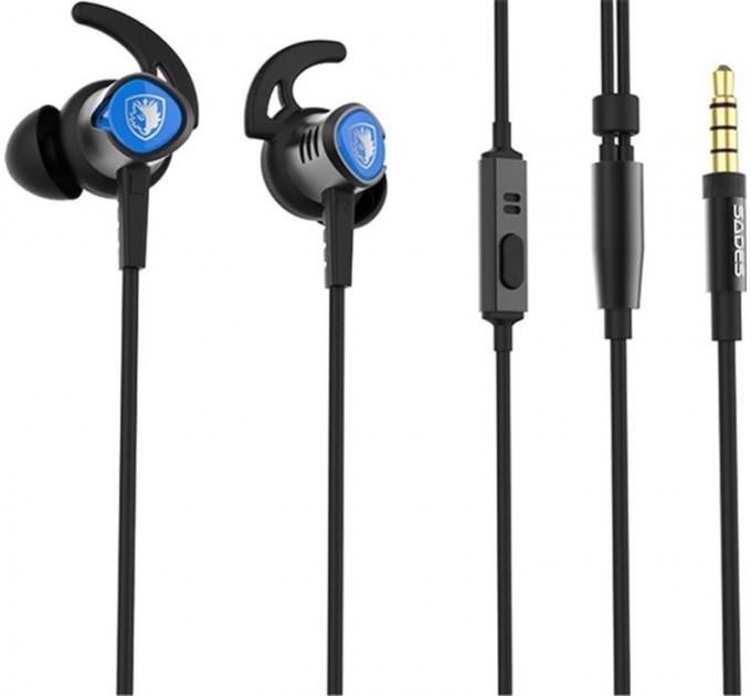 Sades Гарнитура Sades SA-606 Wings 20 Black/Blue (sa606blj)