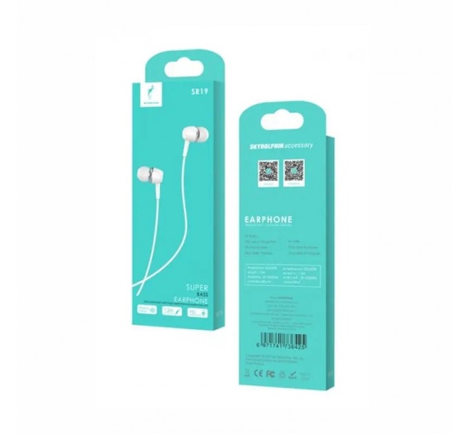 SkyDolphin Гарнитура SkyDolphin SR19 White (SDHF-000408)