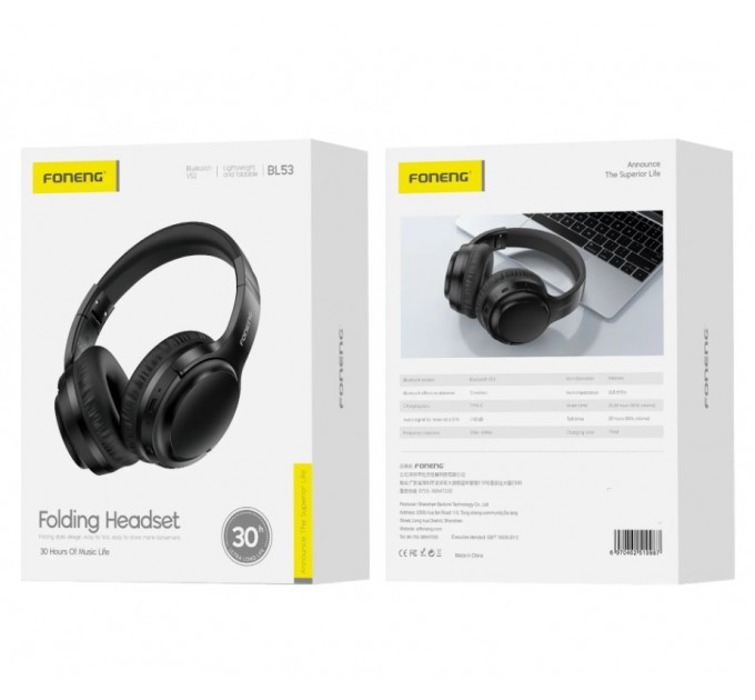 Foneng Наушники Foneng Neckband Sport (BL53-BL)