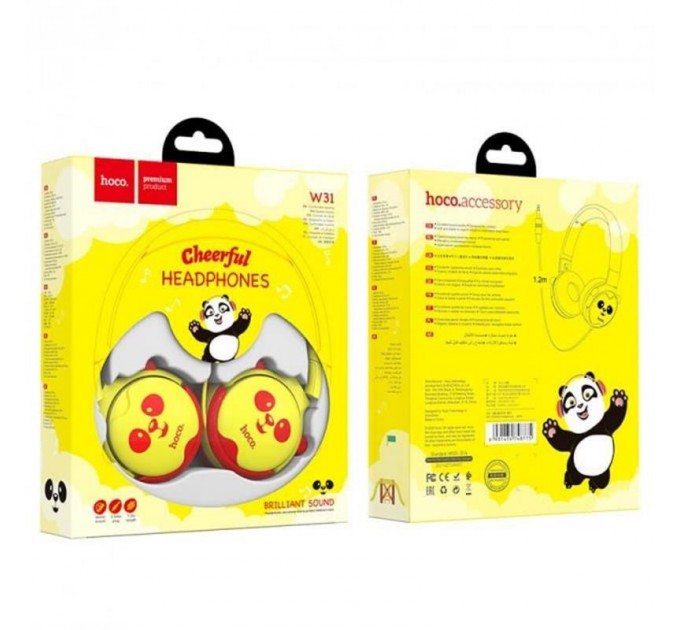HOCO Наушники Hoco W31 Childrens Yellow-Red (W31YR)