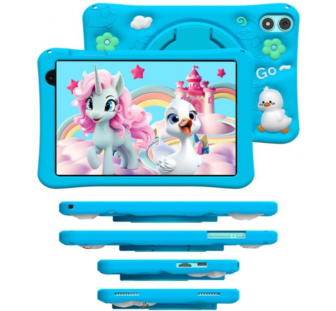Teclast Планшет Teclast P85T Kids 4/64GB Blue (P3M1/TL-112431); 8" (1280x800) IPS / Allwinner A532 / ОЗУ 4 ГБ / 64 ГБ встроенной + microSD до 1 ТБ / камера 2 Мп + 0.3 Мп / Wi-Fi, Bluetooth / ОС Android 13.0 / 201.7 х 122.4 х 9.1 мм, 340г / 5000 мАч /