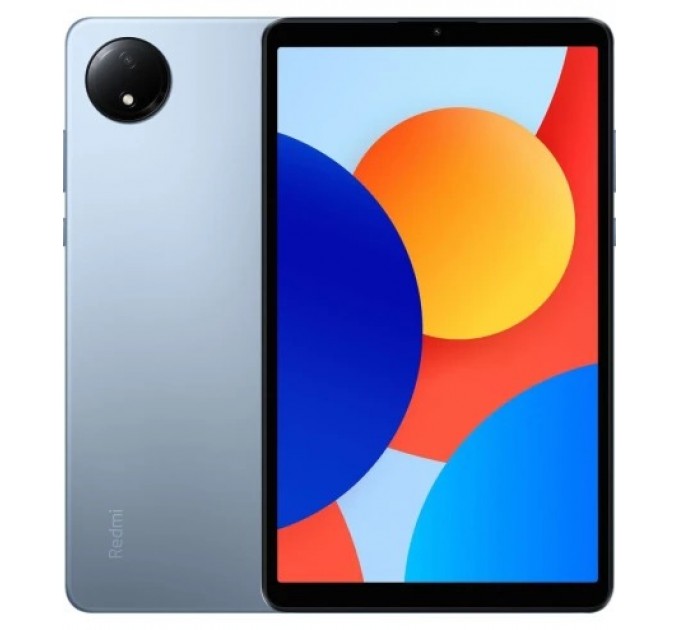 Xiaomi_ Планшет Xiaomi Redmi Pad SE 8.7 4/128GB Sky Blue (VHU5070EU); 8.7" (1340x800) IPS / MediaTek Helio G85 / ОЗУ 4 ГБ / 128 ГБ встроенная + microSD до 2 ТБ / камера 8 Мп + 5 Мп / Wi-Fi, Bluetooth / GPS, A-GPS / ОС Android 14.0 / 211.58x125.48x8.8
