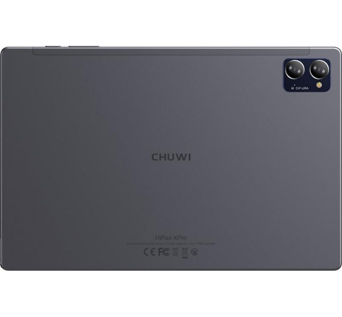 Chuwi Планшет Chuwi HiPad XPro 6/128GB Dual Sim Gray (CWI559/CW-112284); 10.51" (1920 х 1200) IPS / Unisoc T616 / ОЗУ 6 ГБ / 128 ГБ встроенной + microSD до 1 ТБ / камера 13 Мп + 5 Мп / Wi-Fi, Bluetooth / 4G (LTE) / GPS, A-GPS / Android 12.0 / 246.4 х