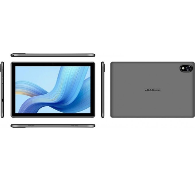 Doogee Планшет Doogee U9 3/64GB Gray; 10.1" (1280 х 800) IPS / Rockchip RK3562 / ОЗУ 3 ГБ / 64 ГБ встроенной + microSD до 1 ТБ / камера 5 Мп + 2 Мп / Wi-Fi, Bluetooth / Android 13.0 / 245.3 х 163.3 х 9.9 мм, 509 г / 5060 мАч / серый