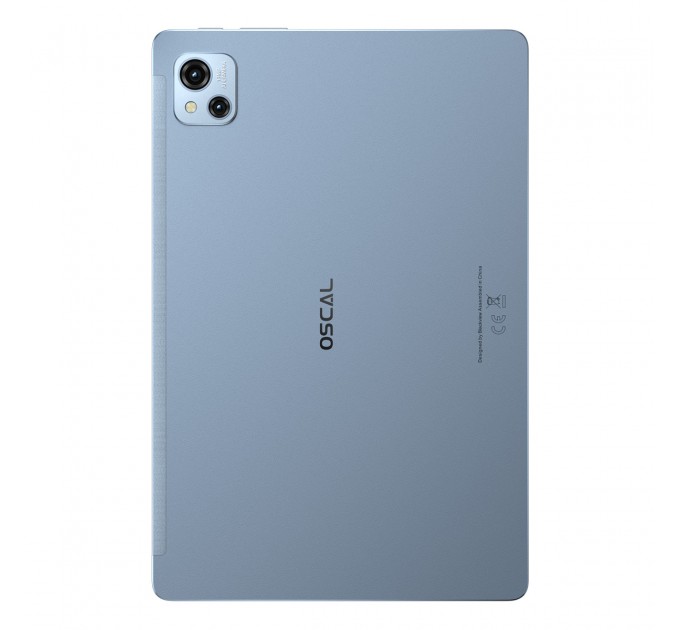 Oscal Планшет Oscal Pad 13 8/256GB 4G Dual Sim Glacier Blue; 10.1" (1920х1200) IPS / Unisoc T606 / ОЗУ 8 ГБ / 256 ГБ встроенной + microSD до 1 ТБ / камера 13 Мп + 8 Мп / 4G (LTE) / Bluetooth, Wi-Fi / GPS, GLONASS, BeiDou, Galileo / Android 12.0 / 239