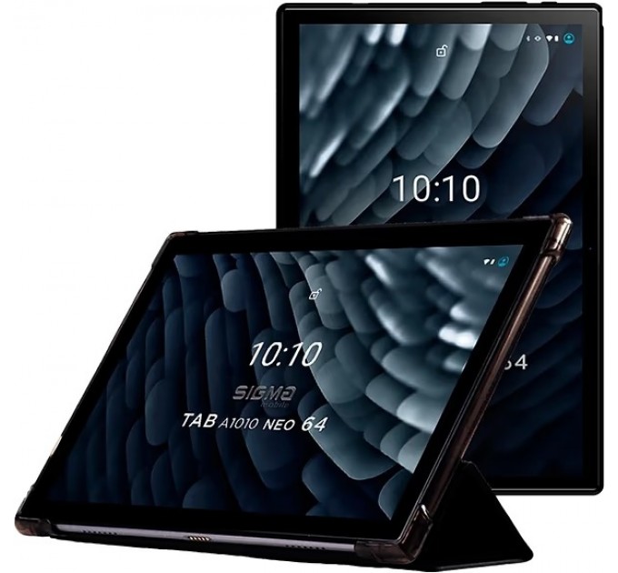 Sigma mobile Планшет Sigma mobile Tab A1010 Neo 4/64GB 4G Dual Sim Black+чохол-книжка