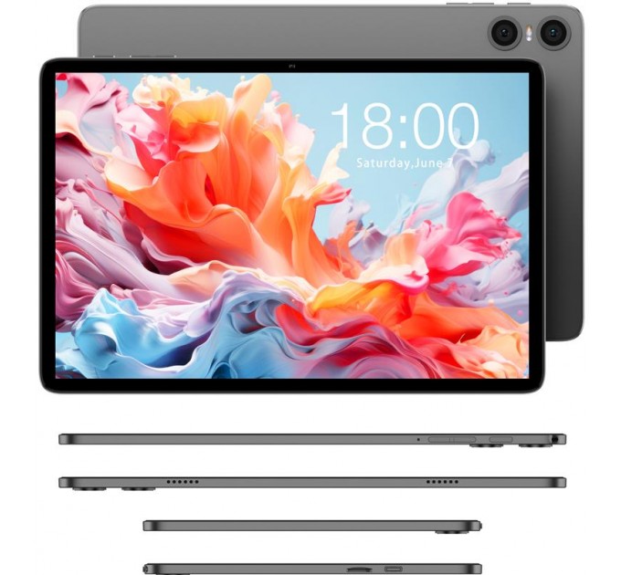 Teclast Планшет Teclast P30T 4/128GB Gray (TLA002/TL-112411) + комплект аксессуаров; 10.1" (1280x800) IPS / Allwinner A532 / ОЗУ 4 ГБ / 128 ГБ встроенной + microSD до 1 ТБ / камера 5 Мп + 2 Мп / Wi-Fi, Bluetooth / GPS / ОС Android 14.0 / 242.4 х 161.