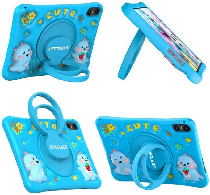 Teclast Планшет Teclast P30T Kids 4/64GB Blue (P5K1/B/TL-112429); 10.1" (1280x800) IPS / Allwinner A523 / ОЗУ 4 ГБ / 64 ГБ встроенной + microSD до 1 ТБ / камера 5 Мп + 2 Мп / Wi-Fi, Bluetooth / ОС Android 14.0 / 242 х 161 х 7.8 мм, 500 г / 6000 мАч /