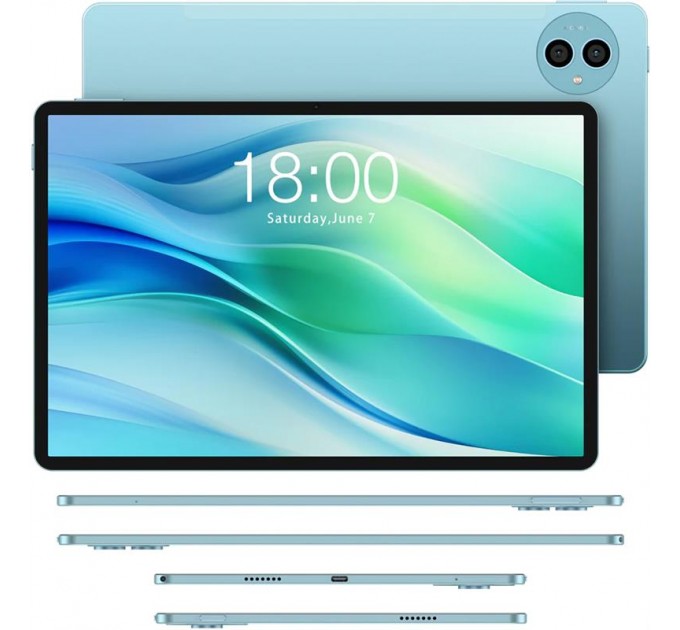 Teclast Планшет Teclast P50 6/128GB 4G Dual Sim Sky Blue (M5C1/C/TL-112489) с чехлом; 11" (1280x800) IPS / Unisoc T606 / ОЗУ 6 ГБ / 128 ГБ встроенной + microSD до 1 ТБ / камера 13 Мп + 5 Мп / Wi-Fi, Bluetooth / 4G (LTE) / GPS, A-GPS, GLONASS, Galileo