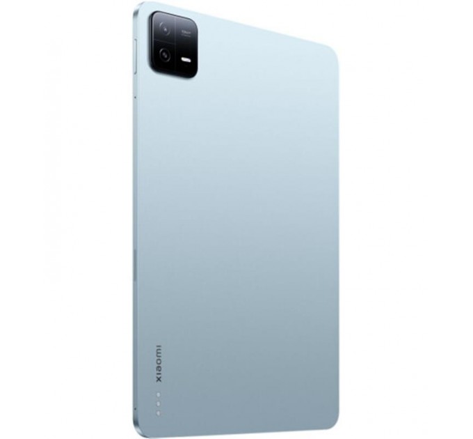 Xiaomi_ Планшет Xiaomi Pad 6 6/128GB Blue EU_; 11" (2880x1800) IPS / Qualcomm Snapdragon 870 / ОЗУ 6 ГБ / 128 ГБ встроенная / камера 13 Мп + 8 Мп / Wi-Fi, Bluetooth / ОС Android 13.0 / 254 x 165.2 x 6.5 мм, 490 г / 8840 мАч / голубой