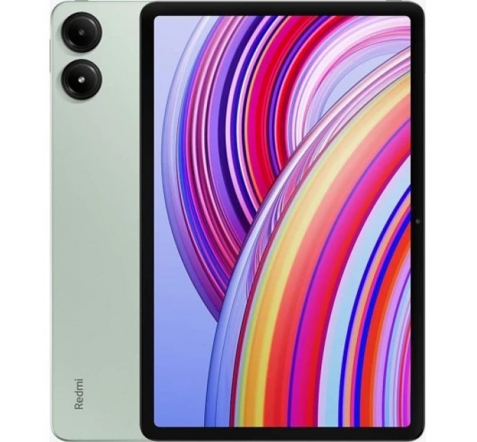 Xiaomi_ Планшет Xiaomi Redmi Pad Pro 8/256GB Mint Green; 12.1" (2560x1600) IPS / Qualcomm Snapdragon 7s Gen 2 / ОЗУ 8 ГБ / 256 ГБ встроенная + microSD до 1 ТБ / камера 8 Мп + 8 Мп / Wi-Fi, Bluetooth / ОС Android 14.0 / 280x181.9x7.5 мм, 571 г / 10000