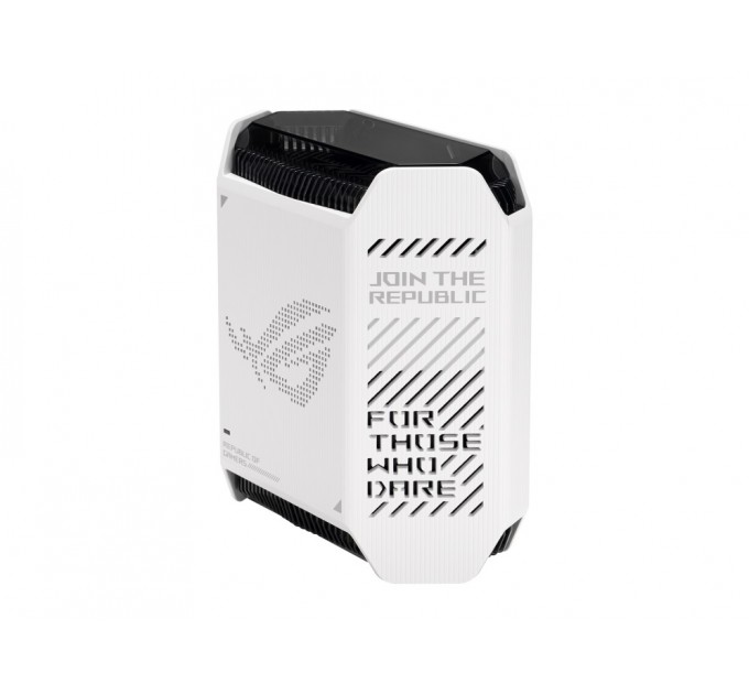 ASUS Wi-Fi Mesh система Asus ROG Rapture GT6 1pk White (90IG07F0-MU9A30) (WiFi6, AX10000, Broadcom, 1x2.5GE WAN, 3xGE LAN, 1xUSB 3.2, AiMesh, антенны: 9)