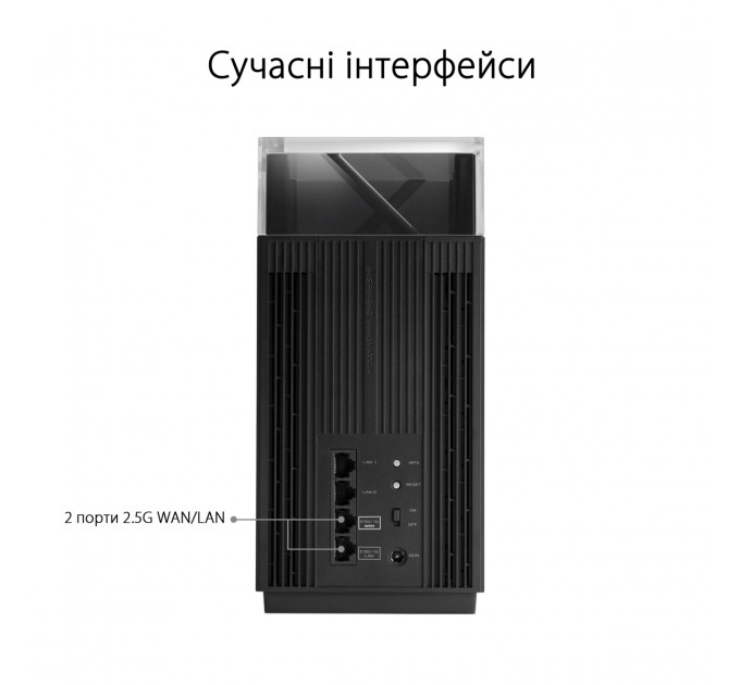 ASUS Wi-Fi Mesh система Asus ZenWiFi Pro XT12 2pk Black (90IG06U0-MO3A40)