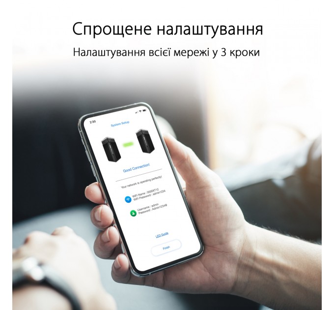 ASUS Wi-Fi Mesh система Asus ZenWiFi Pro XT12 2pk Black (90IG06U0-MO3A40)