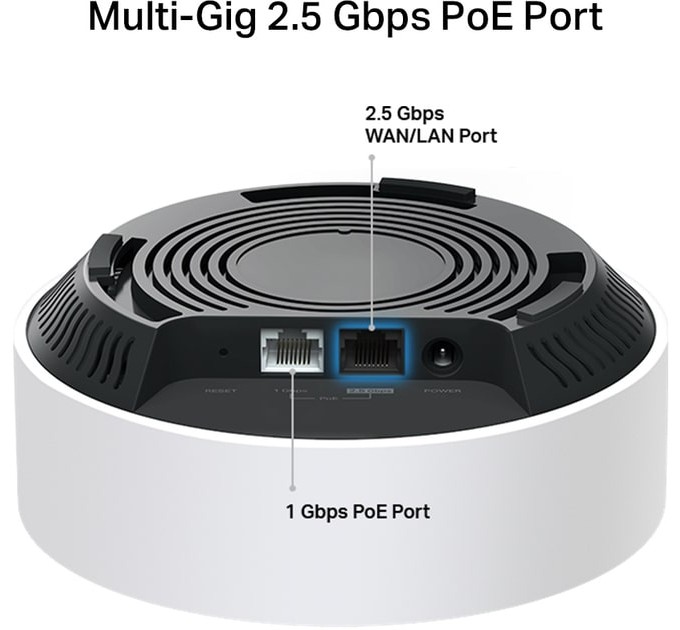 TP-Link WiFi Mesh система TP-Link Deco X50-PoE(2-pack); AX3000, 1x2.5 GE WAN/LAN, 1xGE WAN/LAN