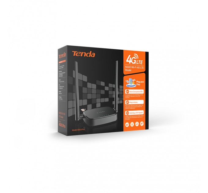 Tenda Бездротовий маршрутизатор Tenda 4G03 Pro
