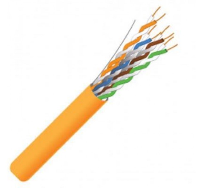 FinMark Кабель мережевий FinMark FTP 305м, CAT5e 4P 24AWG LSZH Orange Pull Box (262042)