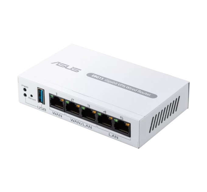 ASUS Маршрутизатор Asus ExpertWiFi EBG15 (90IG08E0-MO3B00) (1xGE WAN, 2xGE WAN/LAN, 2xGE LAN, Broadcom, 1xUSB 3.2, контроллер AiMesh, BT)